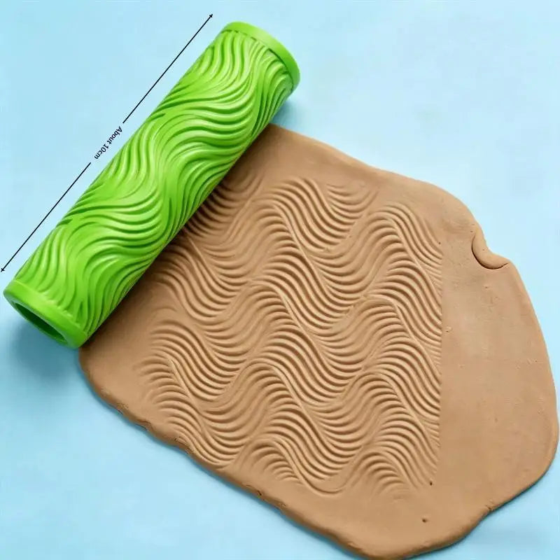 Floral Butterfly Texture Polymer Clay Roller Food-safe Ceramic Qme A5