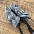 Fashion Women's Blue Bow Hair Accessory Ponytail Female Vintage Qme Blue