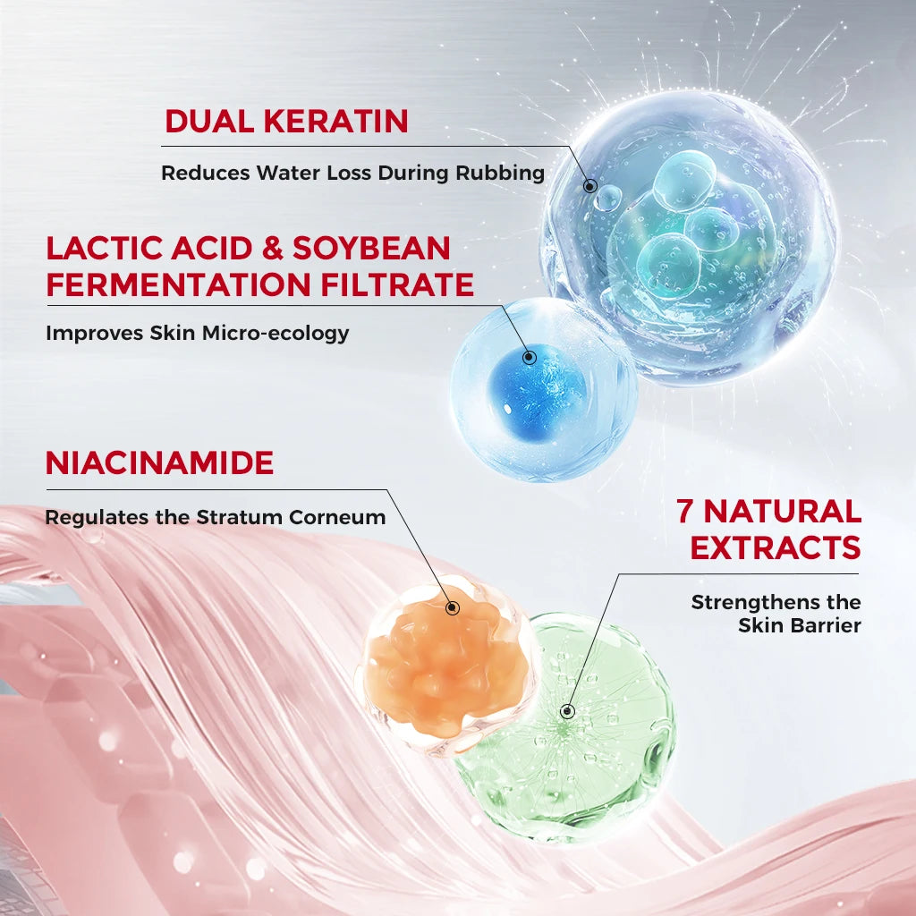 NING Exfoliating Gel Gentle Face Peeling Deep Pore Cleansing Qme