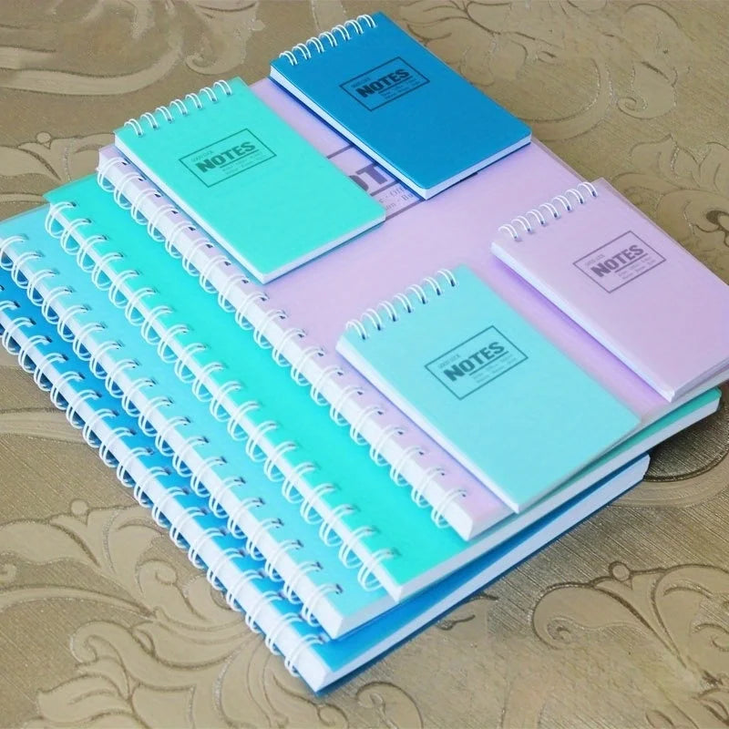 4pcs/8pcs/12pcs Mini Spiral Notebook Set, A7 Pocket Size Lined Notepads, Portable Memo Pads for Students & Office Qme