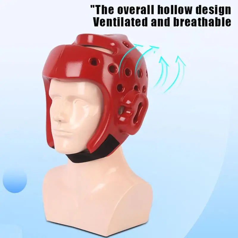 Head Protection Taekwondo Helmet Gear Portable S M L Kickboxing PU Qme