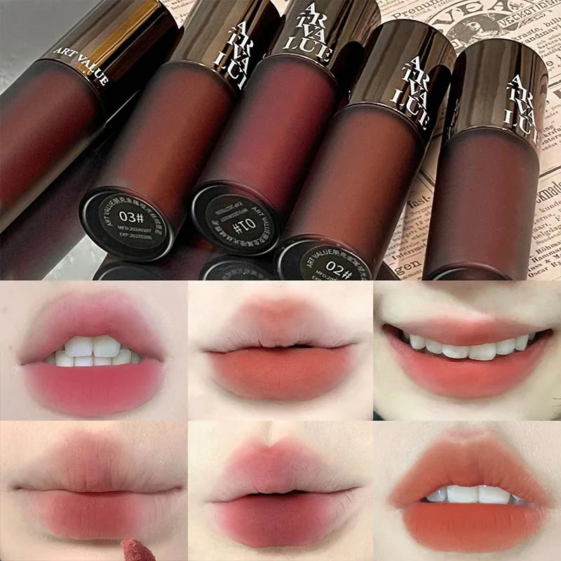 Art Value Matte Velvet Lip Mud Whitening Soft Long-lasting Makeup Qme