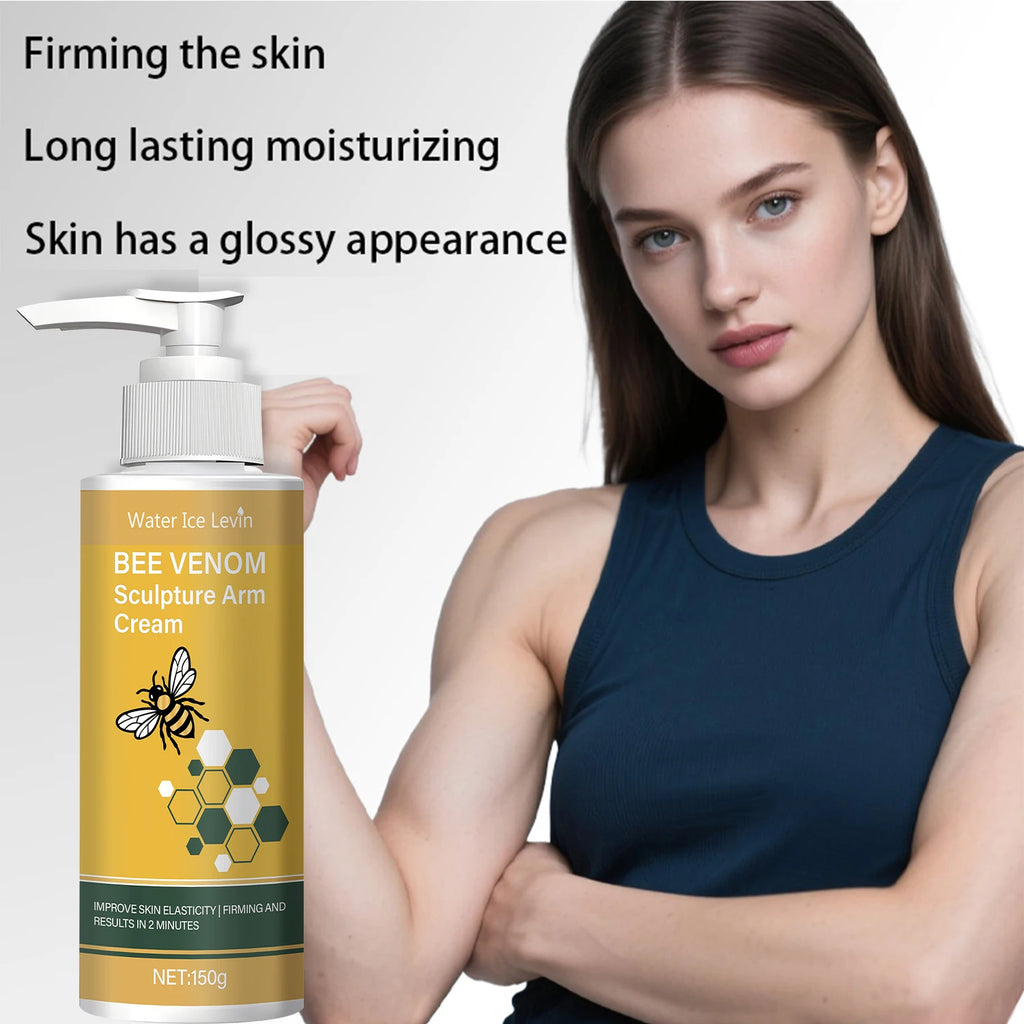 Bee Venom Sculpture Arm Cream with Turmeric & Coconut Oil - Firming & Moisturizing Treatment for Softer, Brighter Skin Qme