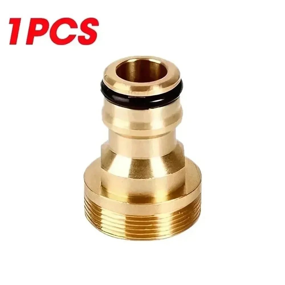 Universal Quick Threaded Tap Connector Adaptor Faucet Tap Connector Mixer Hose Adaptor Kitchen Bathroom Garden Tap Accessories Qme 1pc