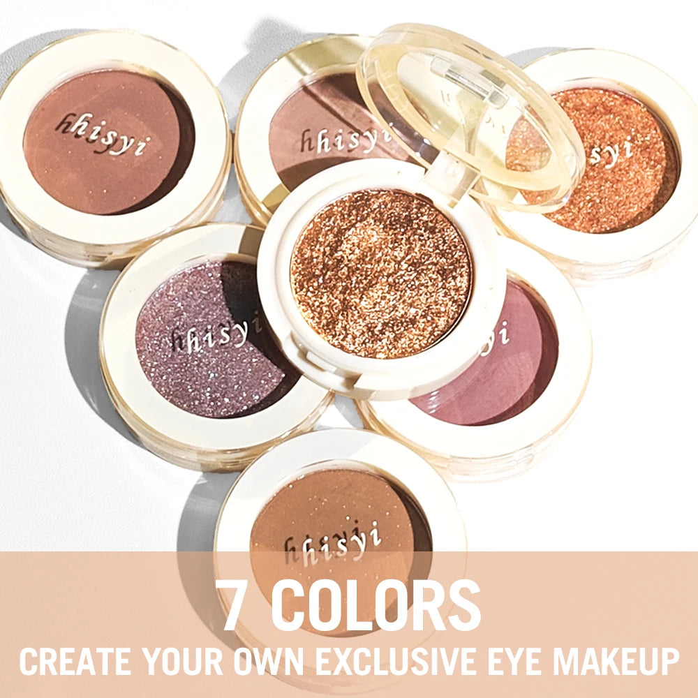 Sparkly Matte Glitter Eyeshadow Single High-pigment Easy Blend Eye Qme