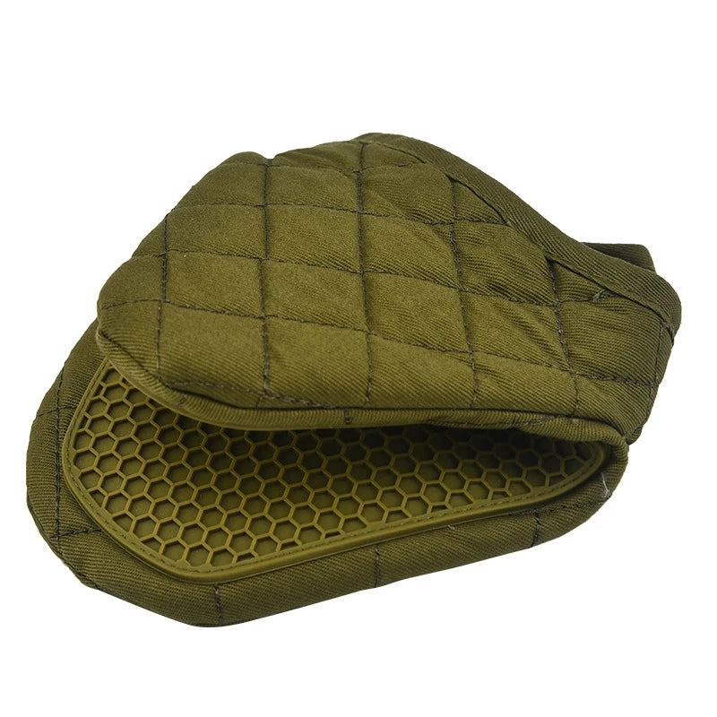 Anti Scald Oven Gloves Kitchen Multi Purpose Fish Shaped Silicone Qme Green