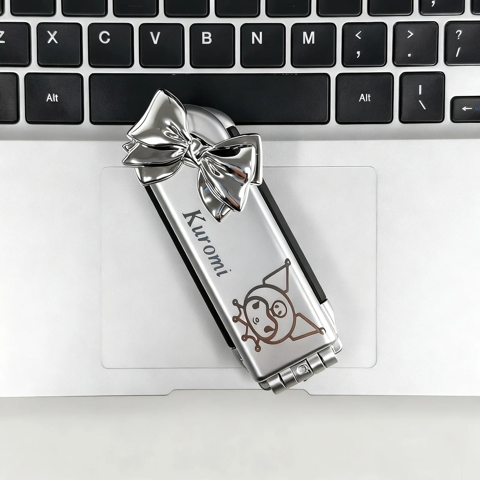 Hello Kitty Silver Folding Air-Cushion Comb Instagram-Style Comb with Mirror Portable Mini Comb with Mirror for Students Qme 4