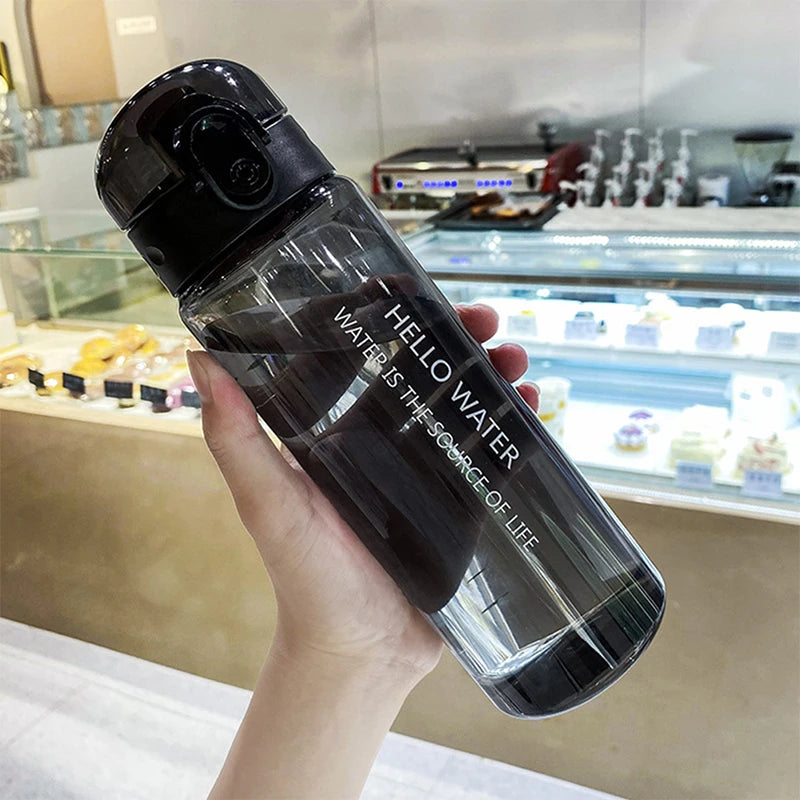 Portable Water Bottle Drinking Tea Mug Outdoor Sport Camping Supplies Qme Black