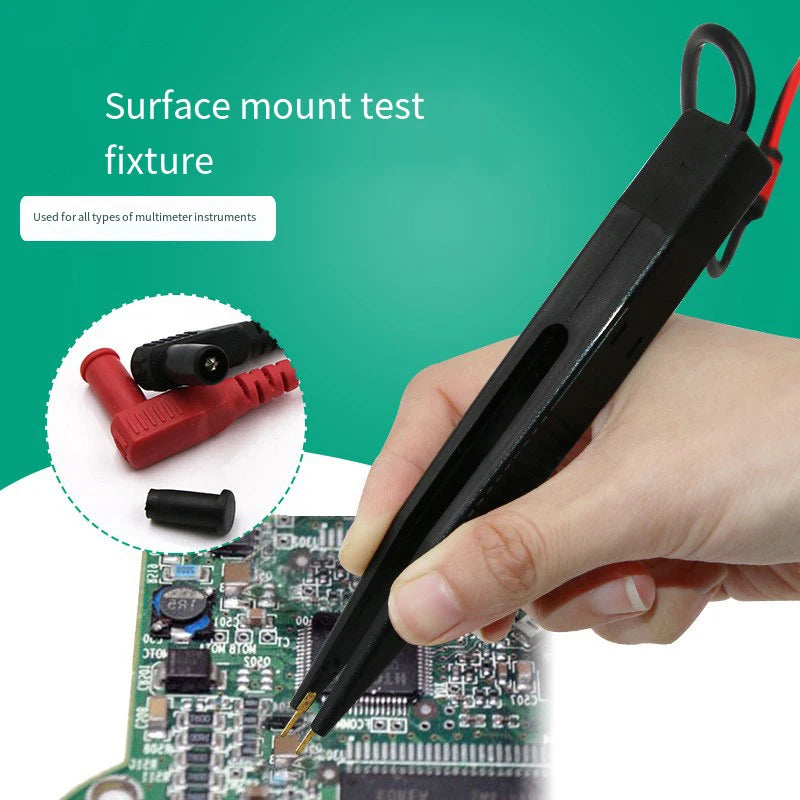 Capacitor Clip Detector Line Capacitance Test Leads LCR Universal Qme