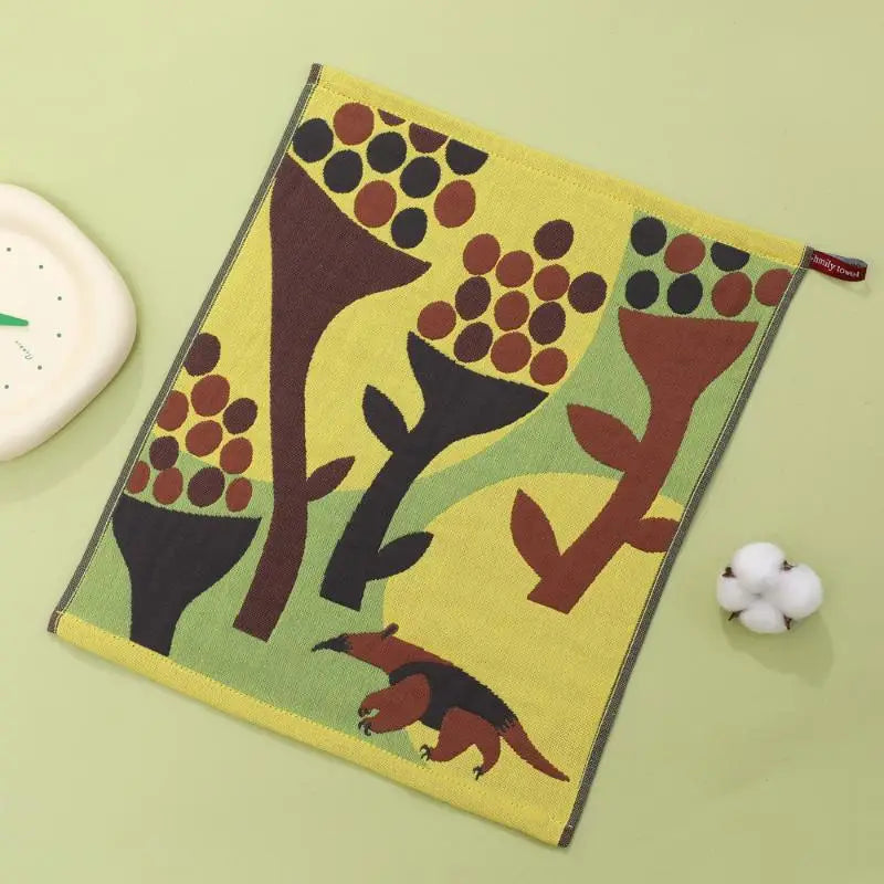 Pure Cotton Square Towel Home Restaurant Kitchen Gauze Dishcloth Tea Qme A15