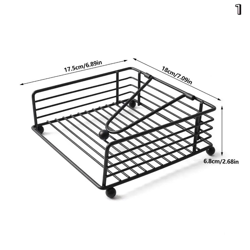 Cartoon Pattern Napkin Holder Paper Drawer Storage Bracket Organizer Qme 1