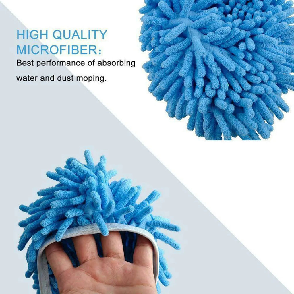 Mop Slippers Lazy Floor Polishing Cleaning Socks Shoes Mopping Slippers Cover Solid Color Cleaning Mop Replaceable Covers Qme