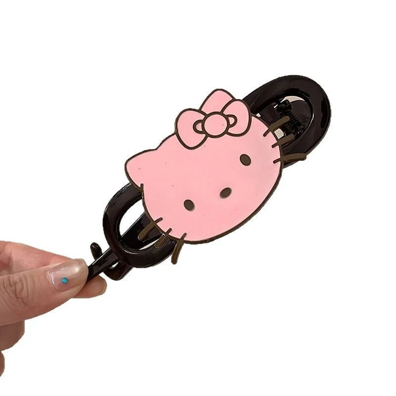 Hello Kitty Cute Cartoon Hair Clips Student Hair Accessories Versatile Hair Clips Hair Clips for Updos and Straight Hair Qme