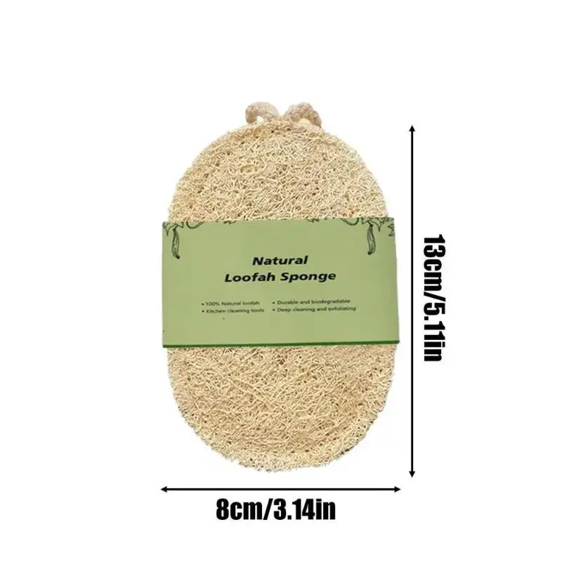 Eco-friendly Loofah Dish Sponge Natural Scrub Pad Kitchen Glass Plate Qme B