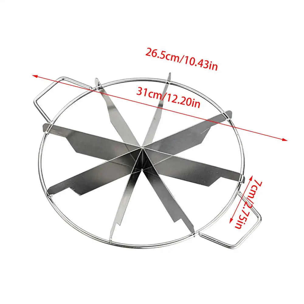 Pie Divider Stainless Steel Cake Slicer for Even Slices Non-Stick Kitchen Gadgets Pastry Cheese Pizza Cutting Press Tool Qme 03