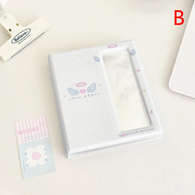 Cartoon Photo Booth Album For 40 Pcs 2x6 Inch Photo Strips Bookmark 20 Pcs 4x6 4R Photo Holder Small Card Storage Book. Qme B