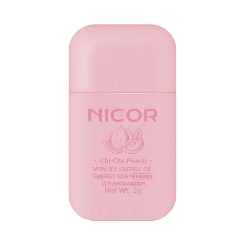 Nasal Inhalation Double-Hole Nasal Pass Feeling Sleepy Essential Balm Vitality Refreshing Essential Oil Energy Bar Nasal Pass Qme Chi Chi Peach China Mainland