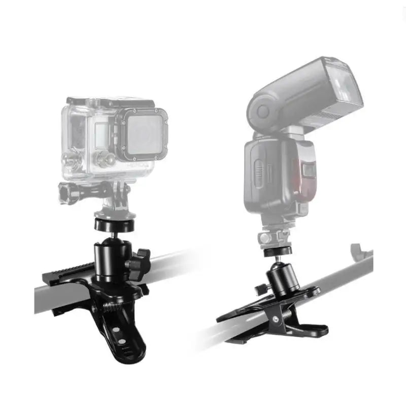 Half Metal Camera Clip Clamp Flash Holder Mount SLR Tripod Strong Qme