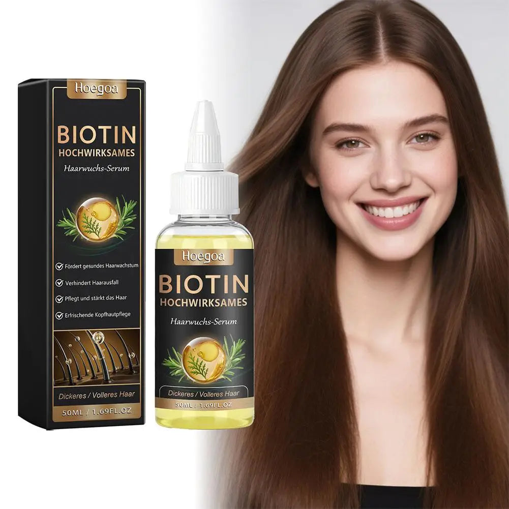 30 Biotin Hair Serum Rosemary Ginger Growth Oil Men Women Help Grow Qme