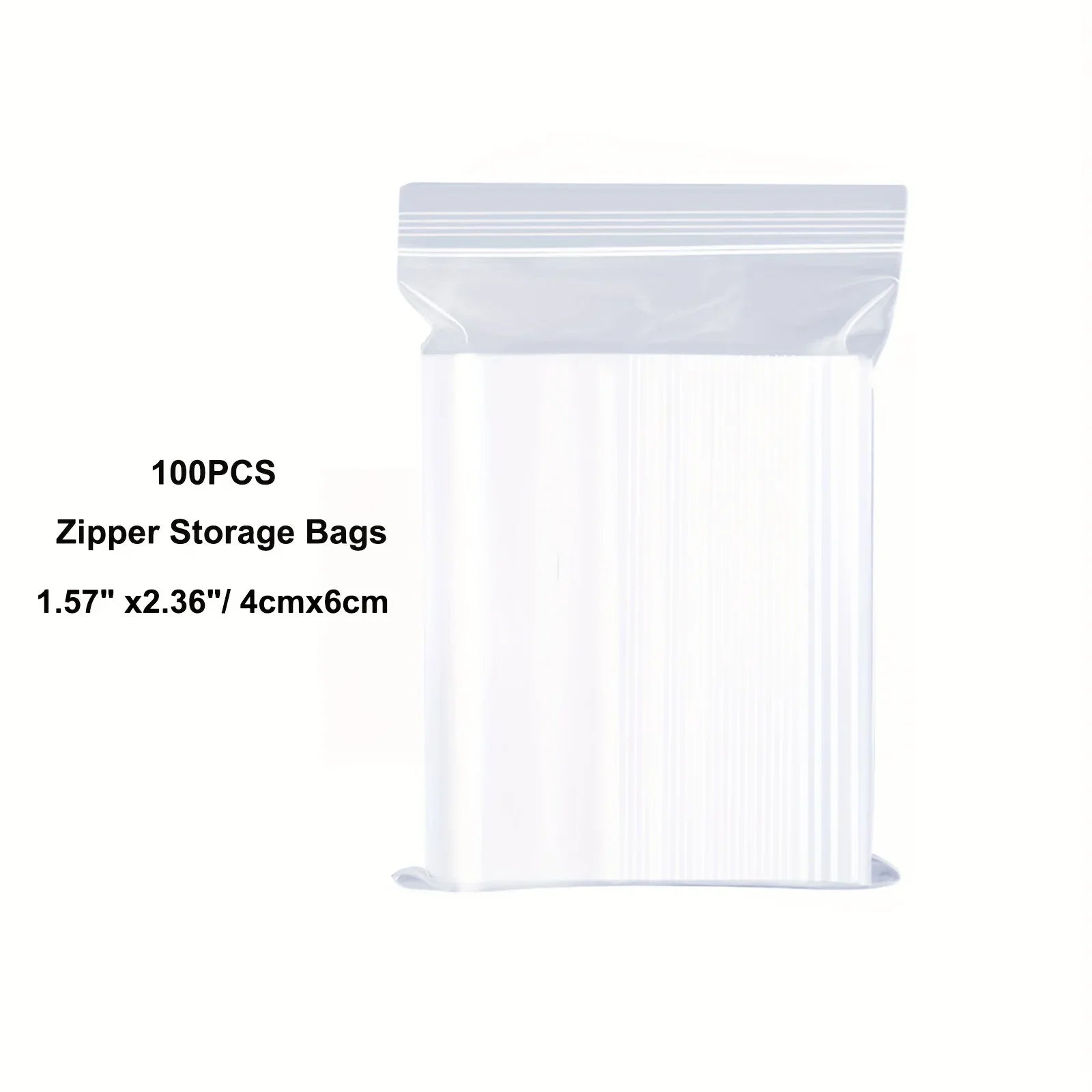 Transparent storage bag - A sealed small bag used for organizing small items, highly suitable for travel, handicraft making Qme