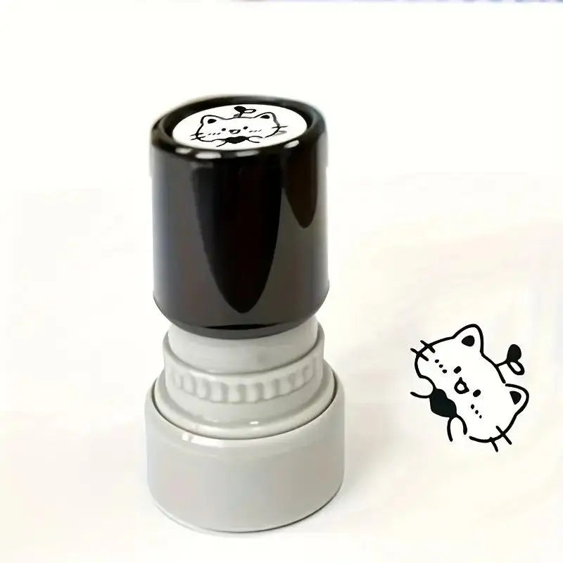 Cute Cartoon Black Kitten Stamp Lovely Shape Journal Stamps DIY Scrapbooking Decoration Collage Signets For Your Choice Qme A3