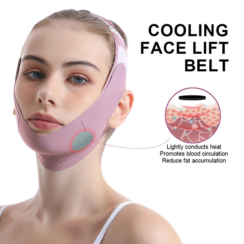 Reusable V-line Face Slimming Bandage Chin Cheek Lifting Belt Facial Qme