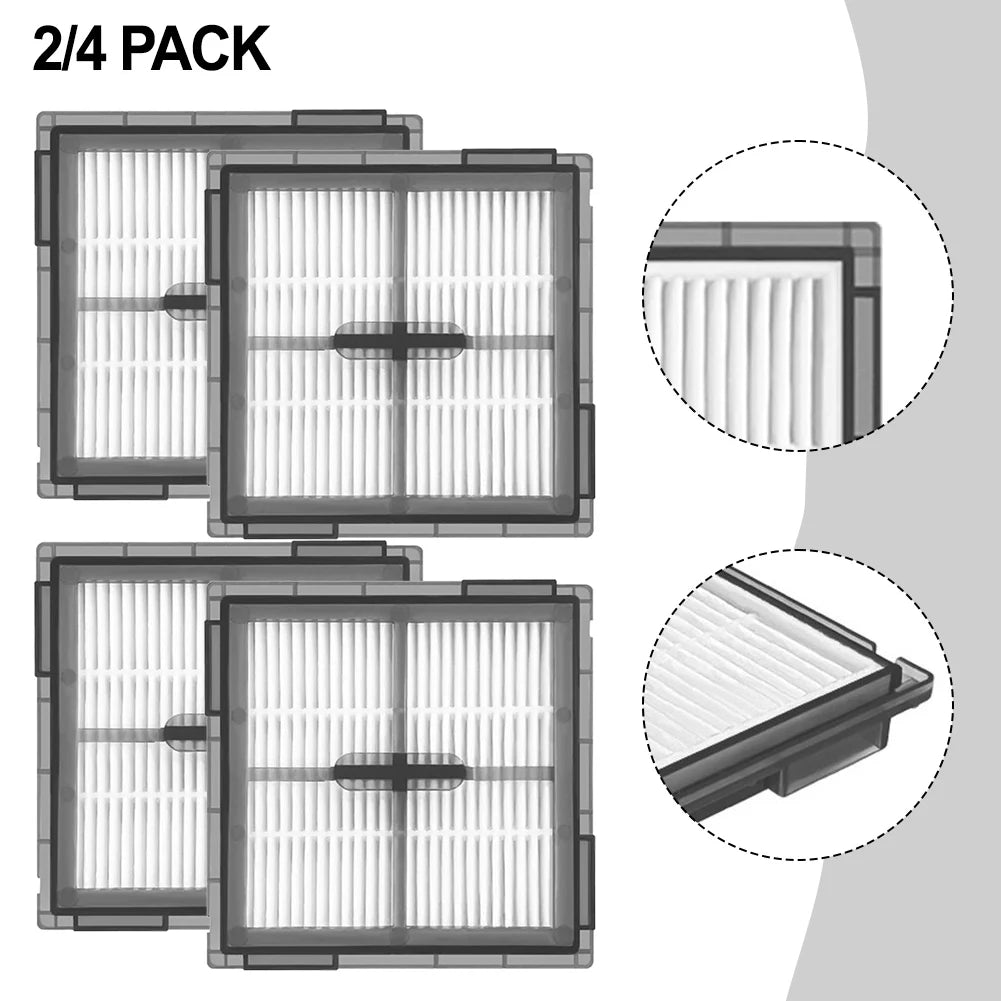 2/4 Pcs HEPA Filter Attachment For Roborock Q10 S5 / Q10 S5+ / Q10 VF / Q10 VF+ / Q10V / Q10V+ Vacuum Filter Accessories Qme