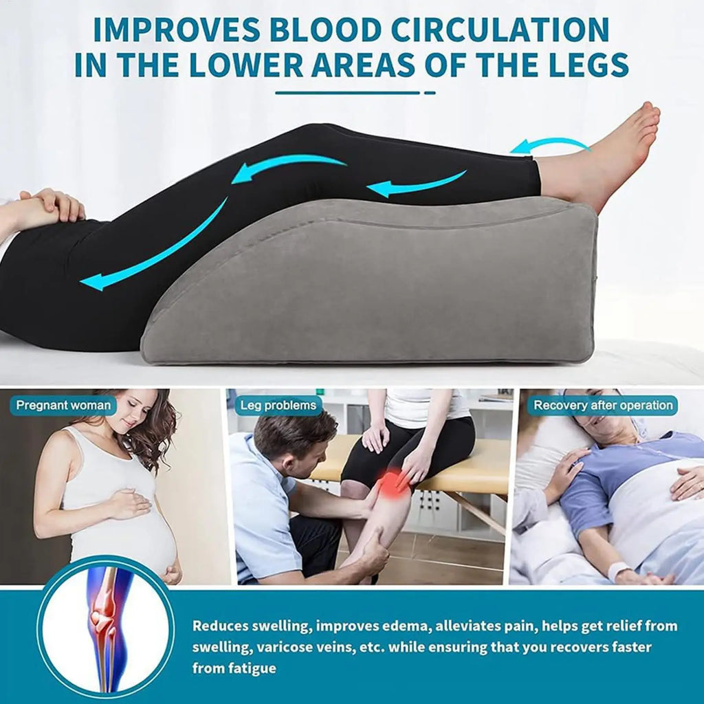 Knee Replacement Pillow Inflatable Foot Support Storage Leg Wedge Qme
