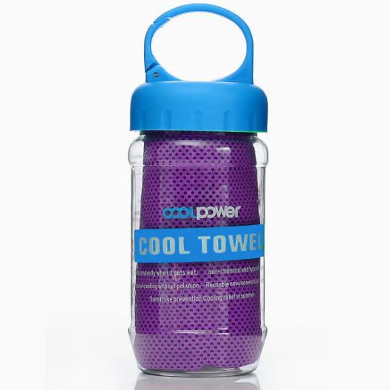 Ice Cool Neck Towel Cooling Soft Breathable Polyester Fabric Yoga Qme E