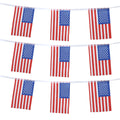 American Flag Banner String Decorative Independence Day Party Flag Bunting Festival Supplies Perfect Outdoor Indoor Celebration Qme Default Title