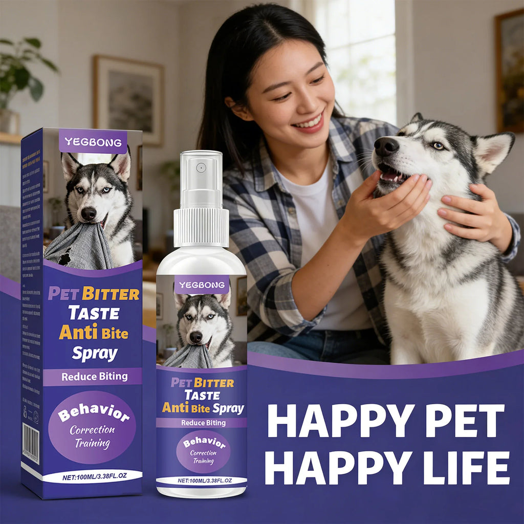 Pets Anti Chewing Spray Behavior Correction Reduce Biting & Chewing Habits Protect Furniture Emit Bitter Taste Training Supplies Qme