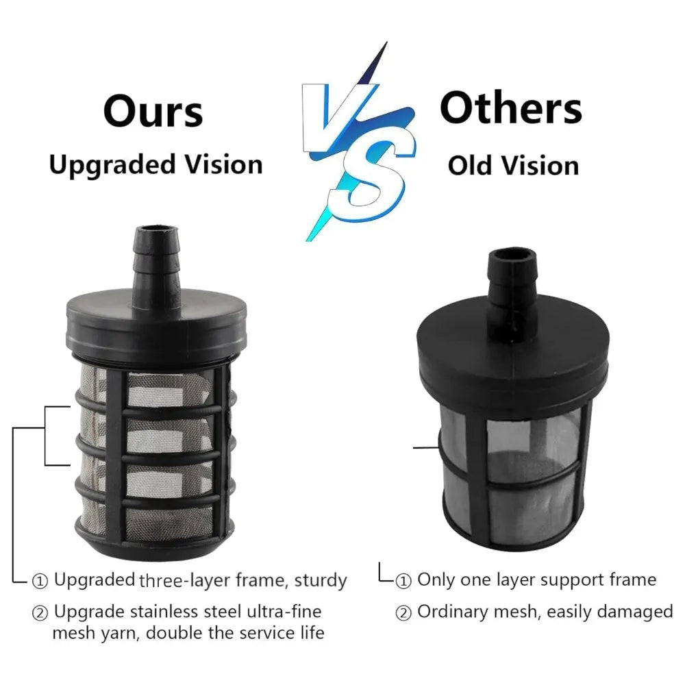 1-3Pcs Suction Hose Filter High Pressure Washer Hose Water Pump Stainless Steel Net Strainer Pressure Washer for Garden Courtyar Qme