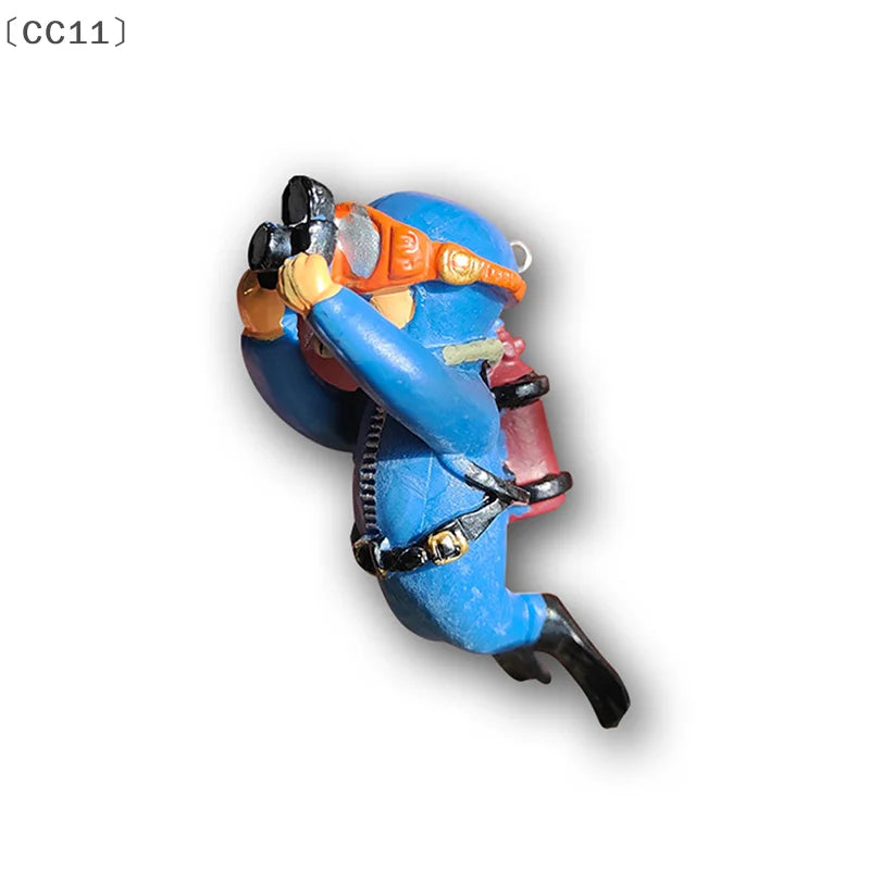 CC11 Resin Aquarium Ornaments Interesting Floating Decoration Qme