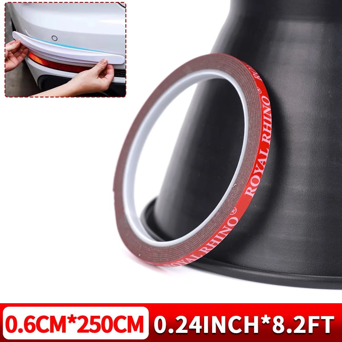 Double Sided Tape Waterproof Acrylic Foam Thicken Adhesive Tapes Heavy Duty Mounting Traceless Stickers Home Car Qme 6mmx250cm