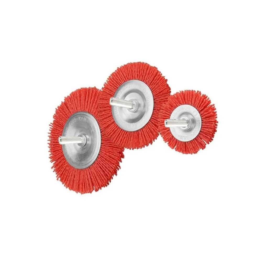 1 Pc Nylon Cup Brush Abrasive Wire Wheel Polishing Deburring 50/75/100mm Removing Paints Brush 6mm Shank Angle Grinder Qme
