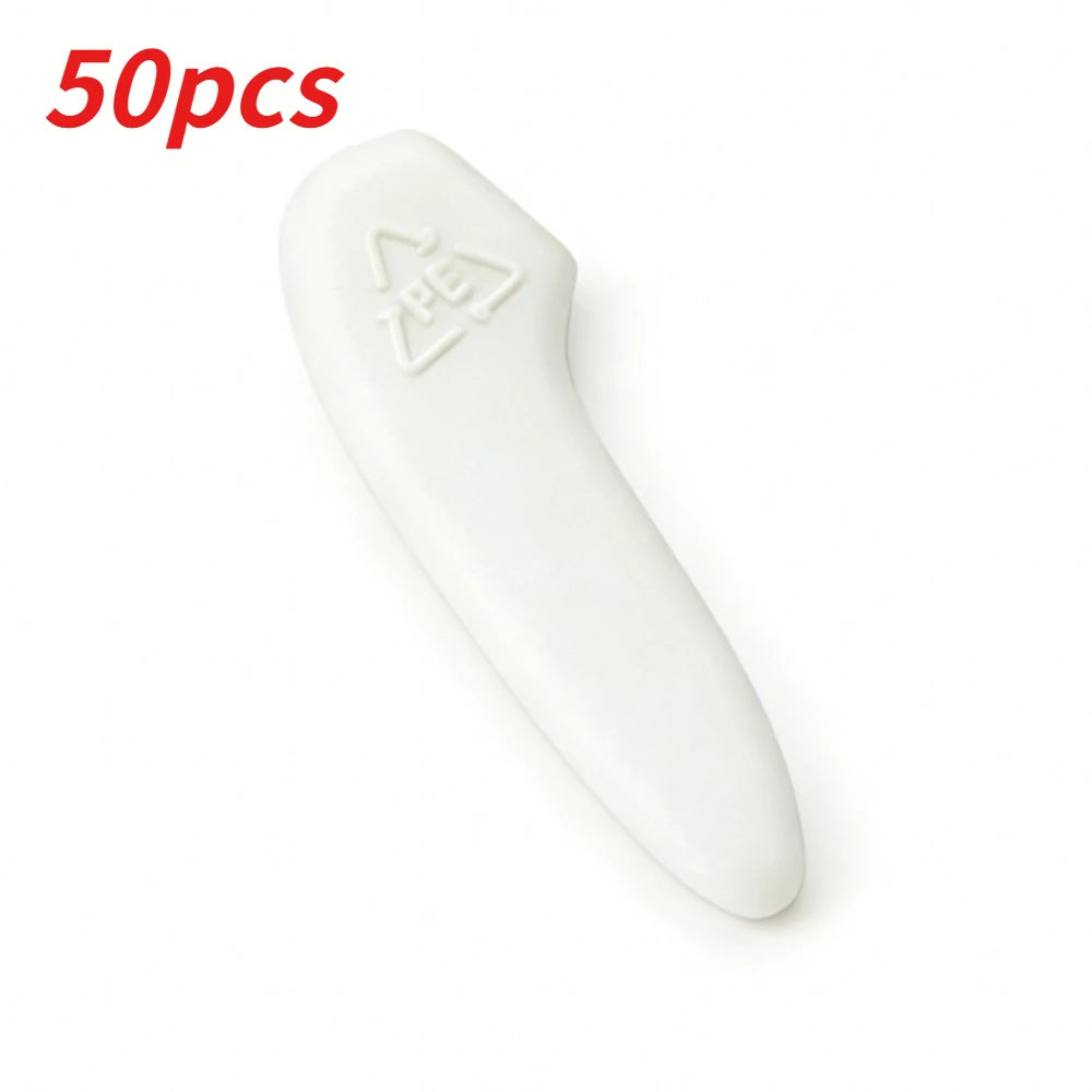 50/100Pcs Plastic Extended Knife Tip Protector Clear Point Cover Safety Guard for Kitchen Knives Protective Case Qme White 50pcs