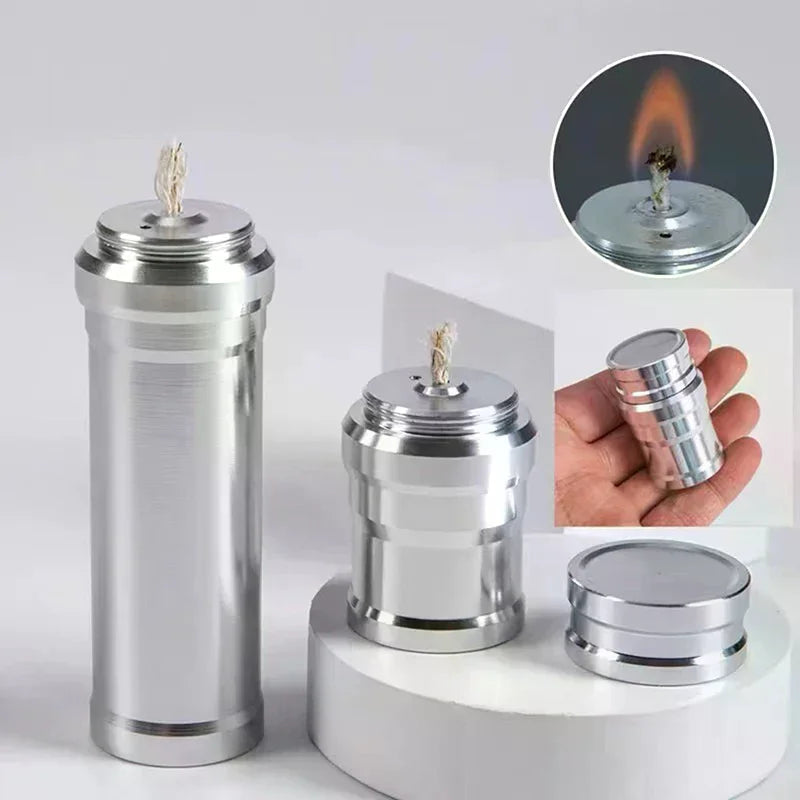 Portable Aluminum Alloy Mini Alcohol Lamp Laboratory Equipment Heating Liquid Stove Home Lighting Outdoor Garden Camping Qme
