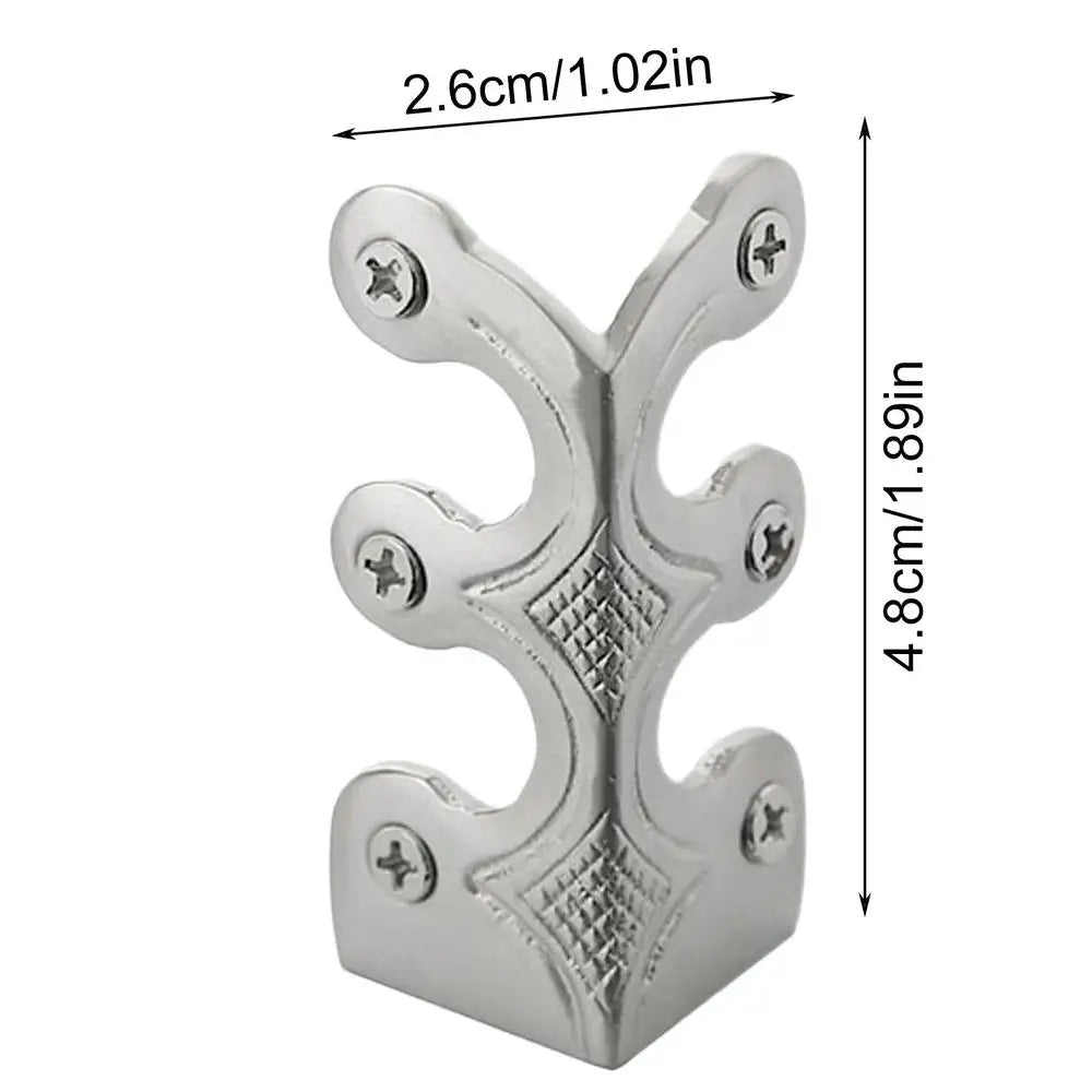 Baseboard Protector Edge Corner Protectors Metal Skiffers Solid Brass Home Corner Guard Decorative Protector Cover Qme Silver