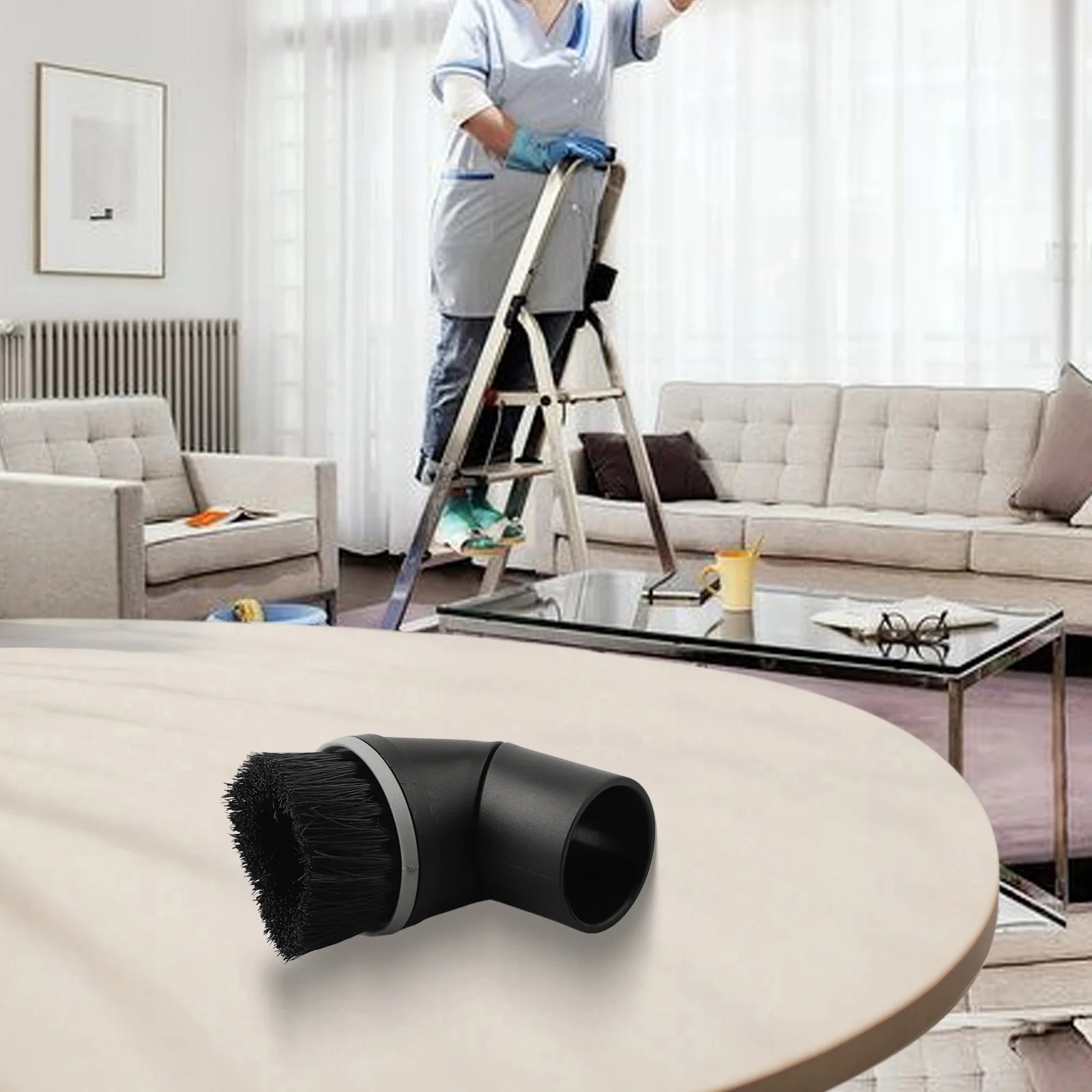 35mm Connection Dust Brush For Miele For Karcher For Siemens For Bosch Furniture Nozzle Swivel Joint Vacuum Accessory Qme