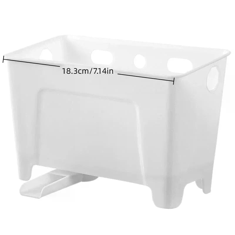 Table Top Trash Can Mini Home Kitchen Waste Storage Box Sink Drain Basket Dry Wet Separation Filtration Magical Qme