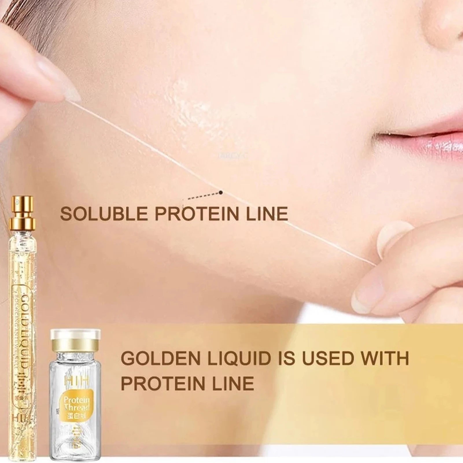 Protein Thread Lifting Combination Soluble Gold Essence Fine Lines Qme