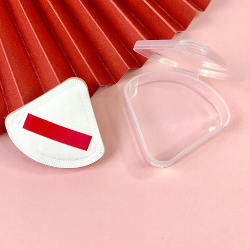 Portable Triangle Sponge Transparent Cosmetic Bag Makeup Puff Box Qme Default Title