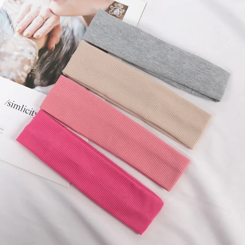 Simple Sports Headbands Women Cute Wash Face Make-up Fitness Running Qme
