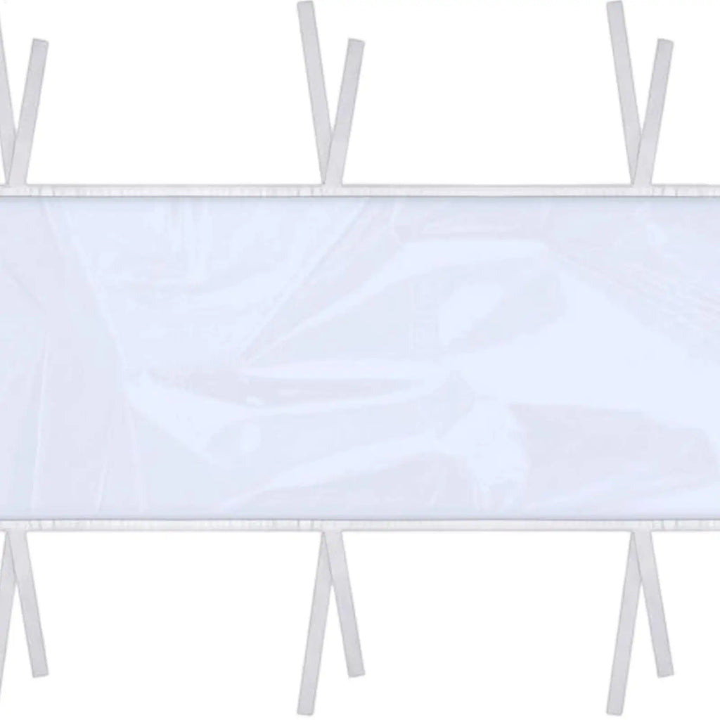 Gutter Kit for Shed Detachable Clear Extender Guard Canopy Awning Attachment for Outdoor Backyard Deck Porch Camping Lawn Pool Qme