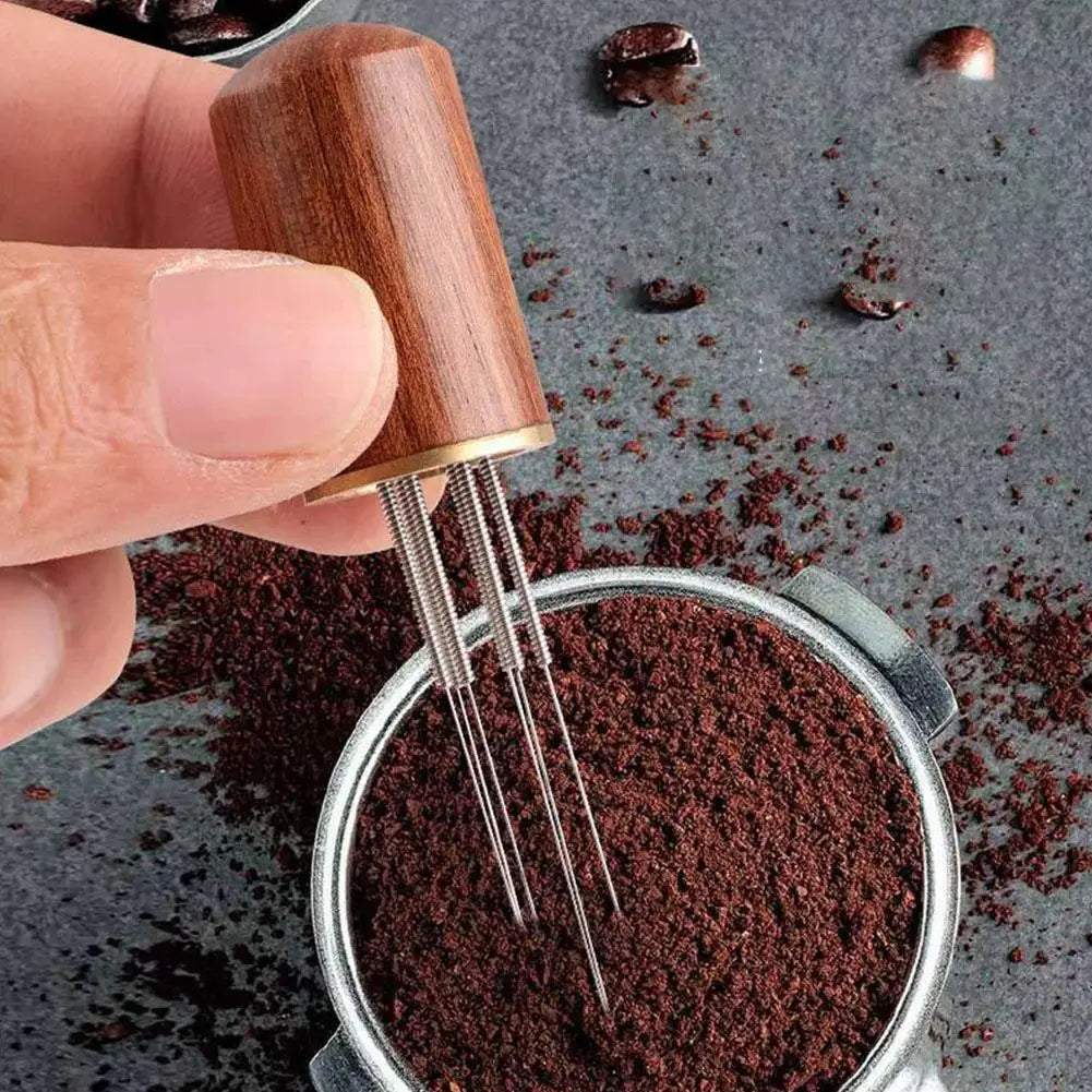 Portable Needle Coffee Stirrer 6 Needles Espresso Distribution Tools Qme