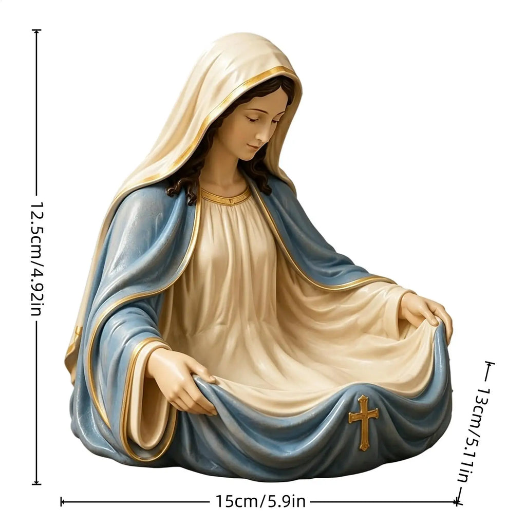 Key Bowl Mother Mary Desktop Decor Religious Storage Dish Women Men Qme