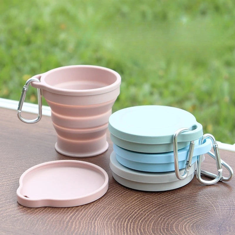 Outdoor Portable Silicone Foldable Cup Food Grade Heat-resistant Qme