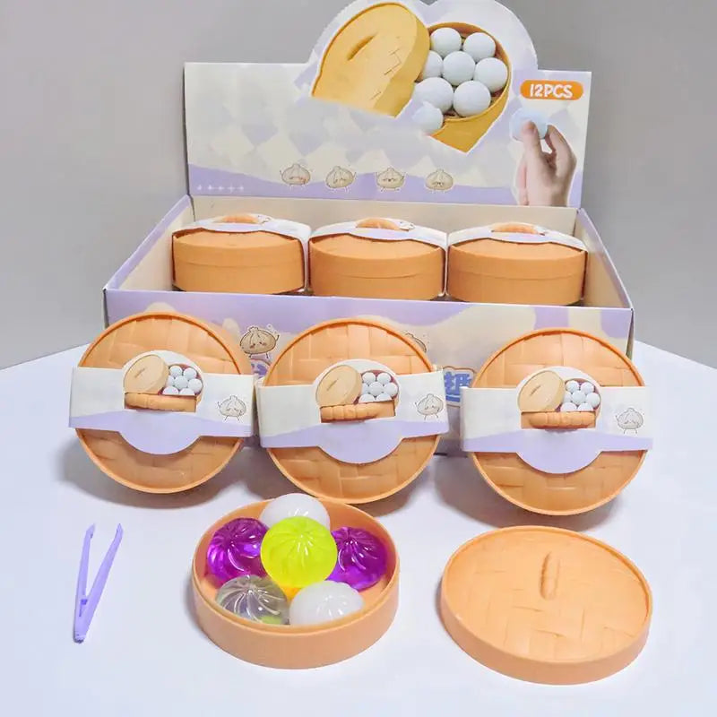 Mini Bun Dumplings Squeezable Toys Soft Stress Relief Calming Squishy Qme Default Title