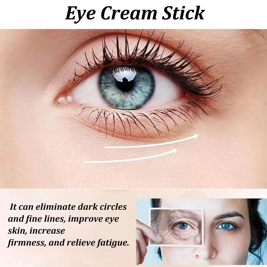 Snail Mucin Eye Cream Stick Wrinkle Removing Lightening Dark Circle Remove Eye Bag Anti-Puffiness Firming Fade Fine Lines Qme
