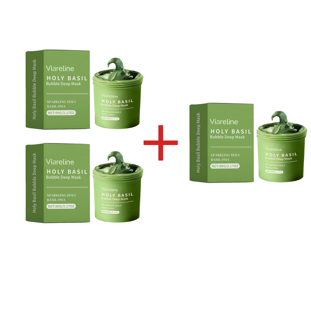 Face Cleansing Bubble Mask Deeply Shrinking Pore Cleans Blackhead Oil Control Anti-Acne Improve Rough Skin Brighten Nourish Mask Qme Buy 2 get 1 free